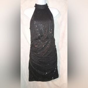 Shein Sequins Halter Dress